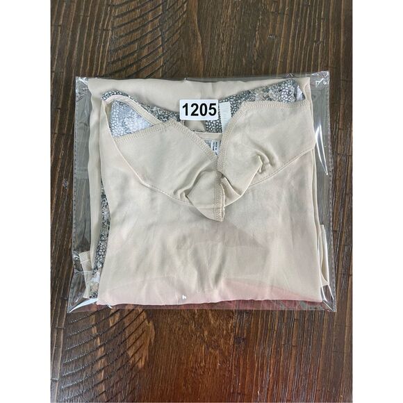 Sequin Snakeskin Tank Top Studio Y Women 2XL Beige Shimmer Sleeveless Workwear - Picture 10 of 10